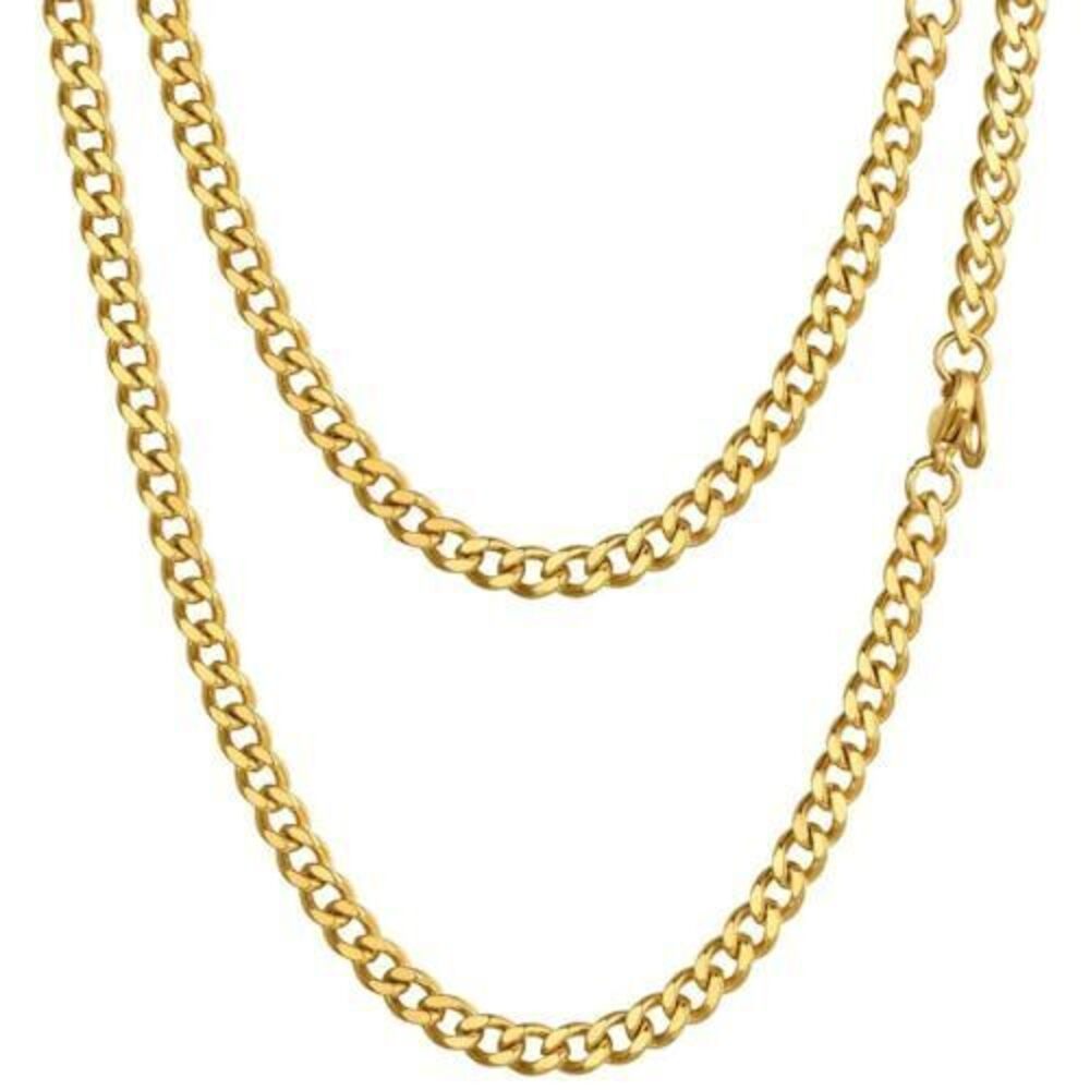 7344 Hip Hop Jewelry Rapper Chain 18k Gold Necklace Cool Chains